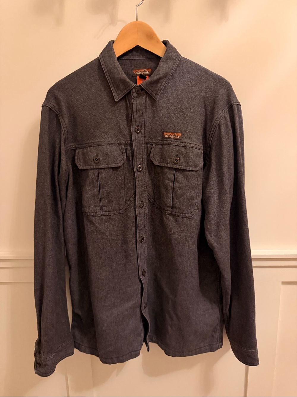 Patagonia Men's Button-Down Work Shirt - Charcoal Gray